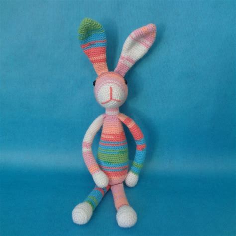 Crochet Bunny Snuf Konijn Stip En Haak Stuffed By Evitahandmade