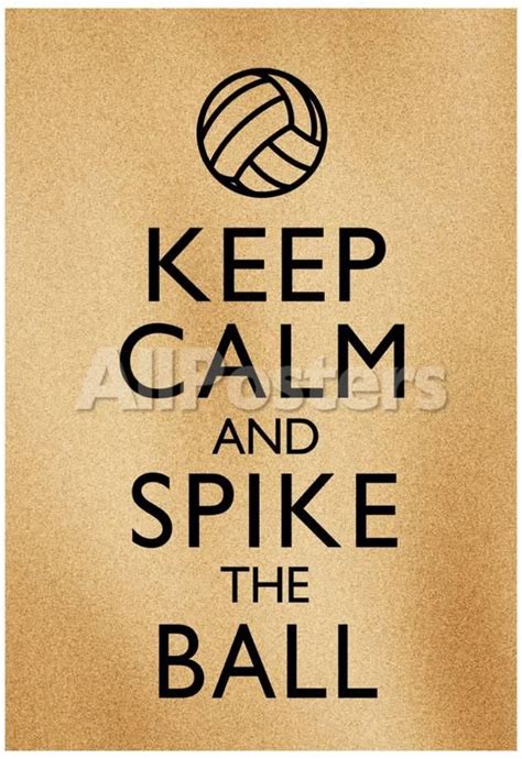 Keep Calm And Spike The Ball Beach Volleyball Poster Sports Poster 33