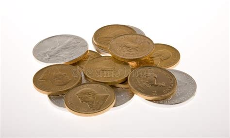 Gold And Silver Coins Stock Image Image Of Fortune Currency 7226655