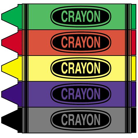 Clip Art Crayon Box Color Abcteach