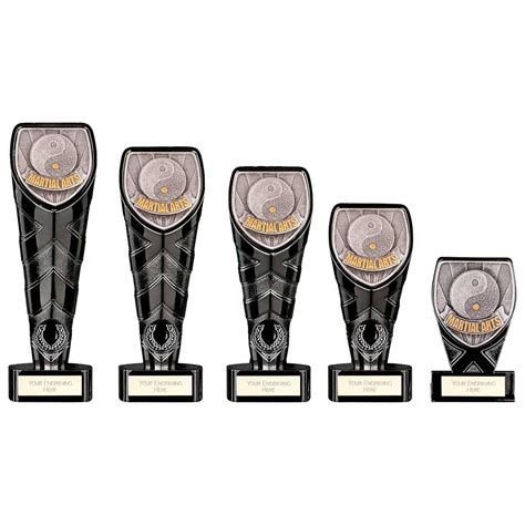 Black Cobra Martial Arts Yin And Yang Trophy Premier Trophies
