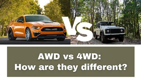 Awd Vs 4wd How Are They Different Vehicle Answers