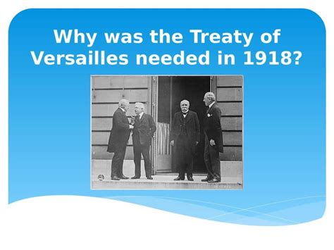 Why Was The Treaty Of Versailles Important Gcse Powerpoint Resource