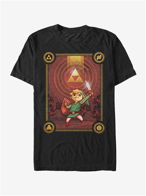 Nintendo Legend Of Zelda Link Triforce T Shirt Legend Of Zelda