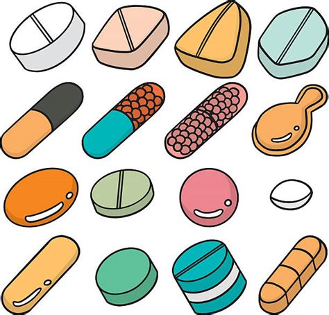 Capsule Pill Sketch Prescription Medicine Illustrations Royalty Free