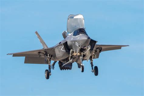 F35 Fighter Jet At Supersonic Speeds Stock Photos Pictures And Royalty