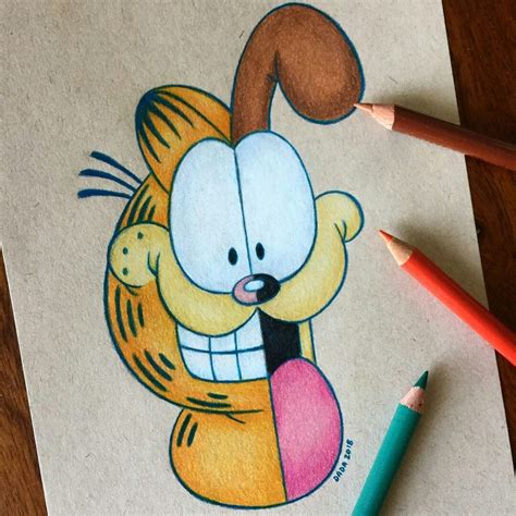 10 Dibujos De Garfield Faciles