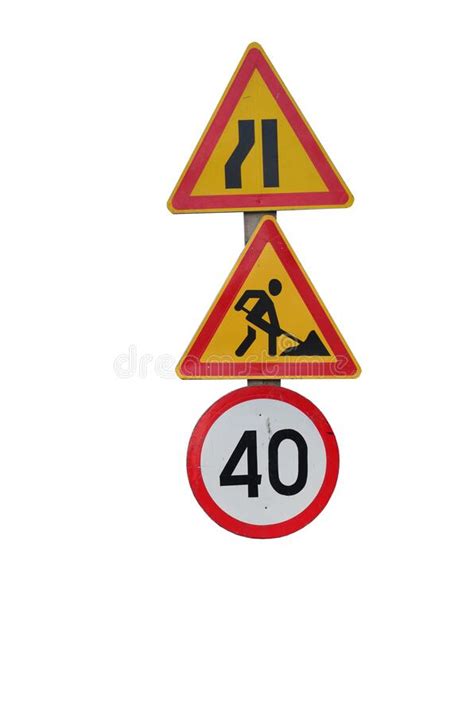 Road Signs Organization Of Traffic By Road Signs Stock Image Image