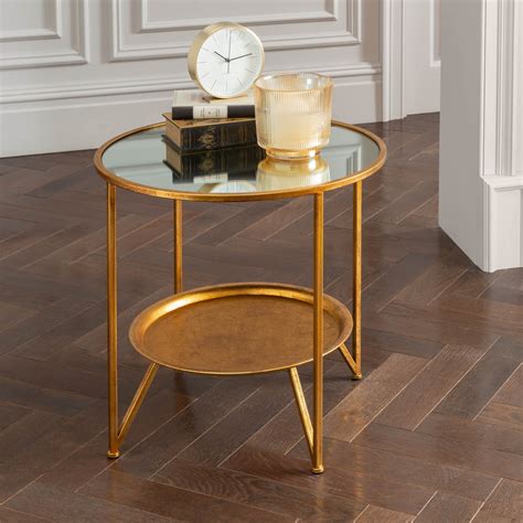 Gold Side Table Modern Side Table Contemporary Side Table