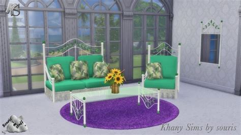 Leaves Living Room By Souris At Khany Sims Sims 4 Updates