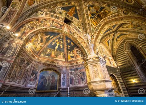 Interior Of Siena Cathedral In Tuscany Italy Stock Image Image Of