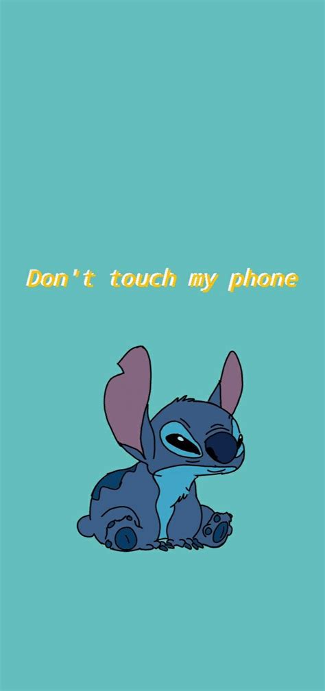 Stitch Wallpaper Dont Touch My Phone Wallpapers Funny Phone
