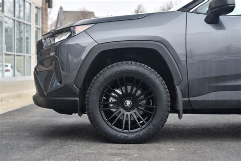 2019 Toyota Rav4 On Black Rhino Kruger 18 Inch Gloss Black Wheels Rims
