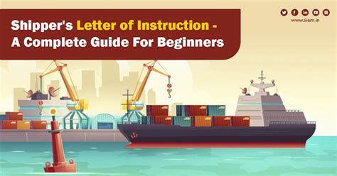shipper s letter of instruction a complete guide for beginner official blog of iiiem