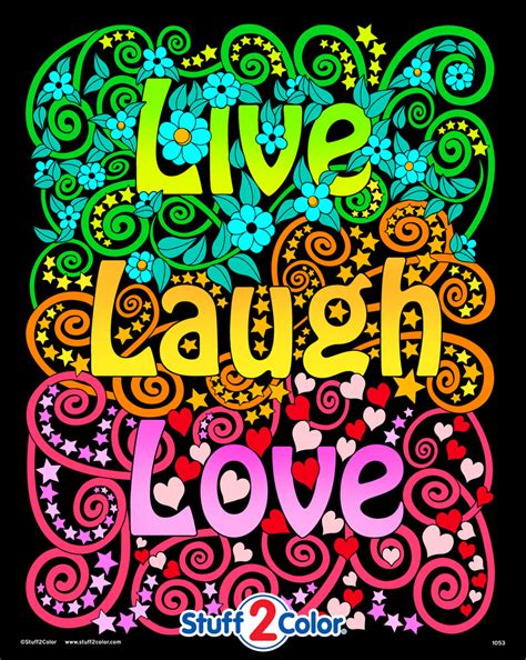 Live Laugh Love Poster Stuff2color