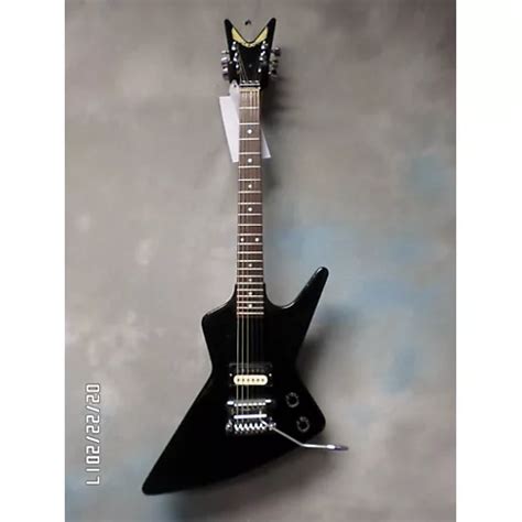 Vintage Dean 1982 Dean Ml Baby Black Solid Body Electric Guitar Black