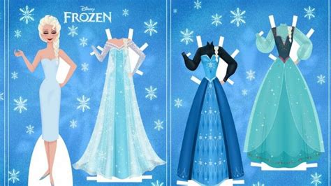 Frozen Elsa Paper Dolls Disney Paper Dolls Princess Paper Dolls