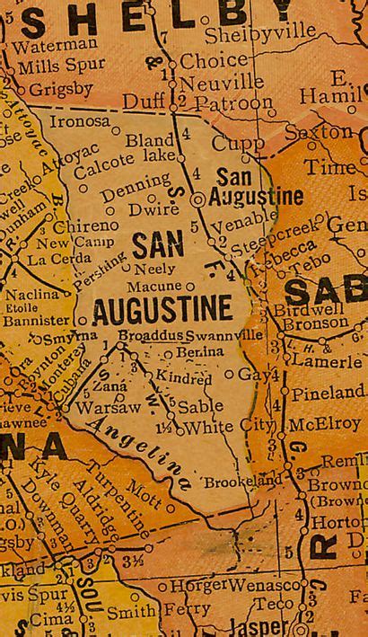 San Augustine County Texas