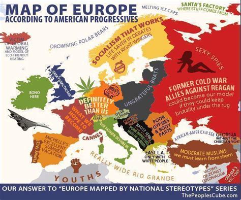 Map Of Europe According To American Progressives Vivid Maps