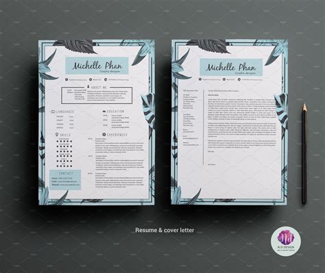 Modern resume template | Resume design template, Cover letter template, Cv template