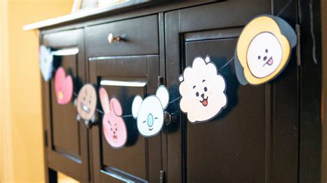 Artful Days Bts And Bt21 Character Themed Birthday Party