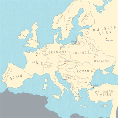 26 Europe In 1918 Map Maps Online For You