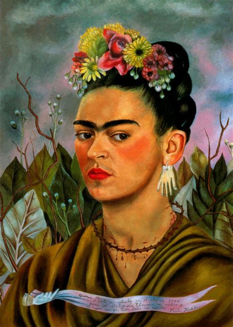Frida Kahlo And Flowers Florist With Flowers