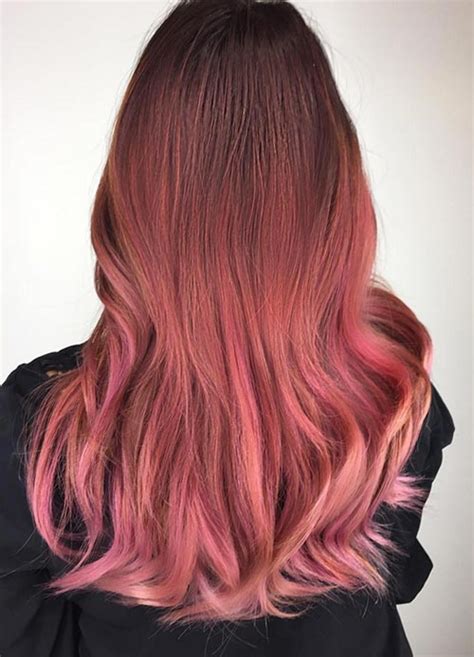 Rose gold hair is a pastel shade that looks amazing on every skin tone and hair color. 65 Rose Gold Hair Color Ideas for 2017 - Rose Gold Hair ...