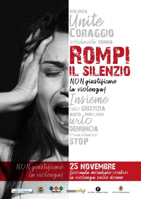 Giornata Mondiale Contro La Violenza Sulle Donne Novembre Venaria Giovani