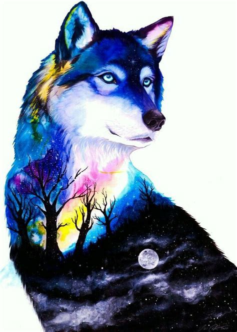 📷fotos AleatÓrias📷 Wolf Spirit Animal Cute Animal Drawings Animal