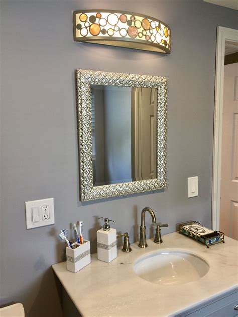Sea Shell Dimmable Light Framed Bathroom Mirror Bathroom Mirror