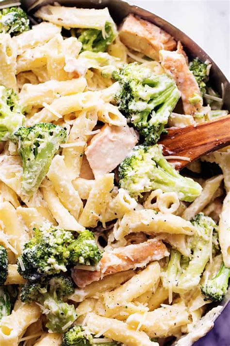 Light cream 1 stick butter parsley flakes 1/2 lb. Three Cheese Chicken Broccoli Alfredo | The Recipe Critic