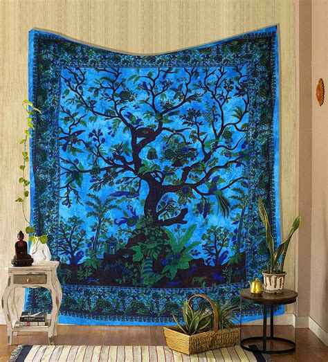 Tapestry Tree Of Life Wall Hanging Psychedelic Tapestries Etsy