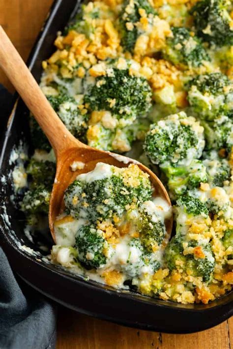 Oven Baked Broccoli In A Creamy Garlic Parmesan Sauce This Make Ahead