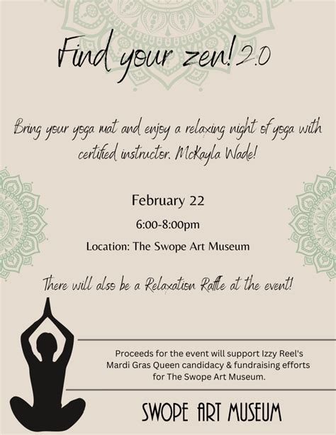 Yoga At The Swope To Support Mardi Gras Queen Candidate Izzy Reel By