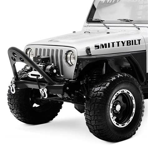 Smittybilt® Jeep Wrangler 1990 Src Stubby Black Front Winch Hd Bumper