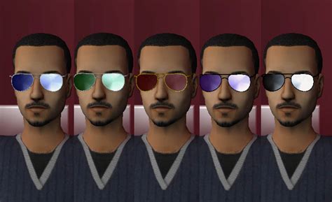Mod The Sims Aviator Shiny Glasses