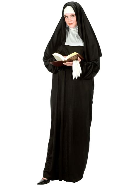Mother Superior Nun Sister Religious Habit Dress Up Womens Costume Plus