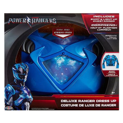 Power Rangers Blue Deluxe Ranger Dress Up Set With Light