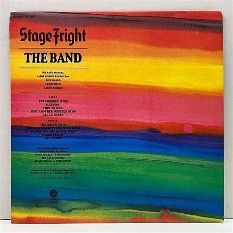 The Band Stage Fright Lp Capitol Waxpend Records