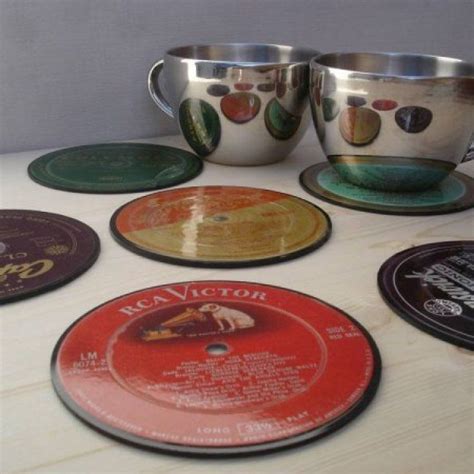 Recycled Vinyl Record Coasters Music Crafts Home Crafts Diy Crafts