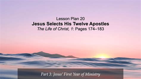 Life Of Christ Lesson 20 Youtube
