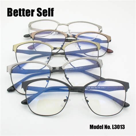 Better Self L3013 South Korean Style Eyeglasses Myopia Spectacles Frame Metal Cat Eye Men Women