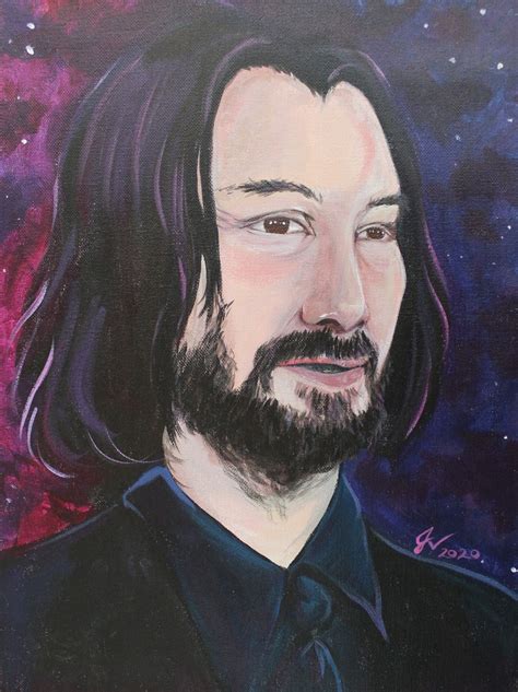 Artstation Keanu Reeves Painting
