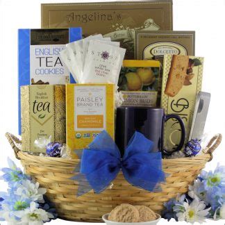 Tea Connoisseur Gourmet Tea Gift Basket Gift Baskets For Delivery