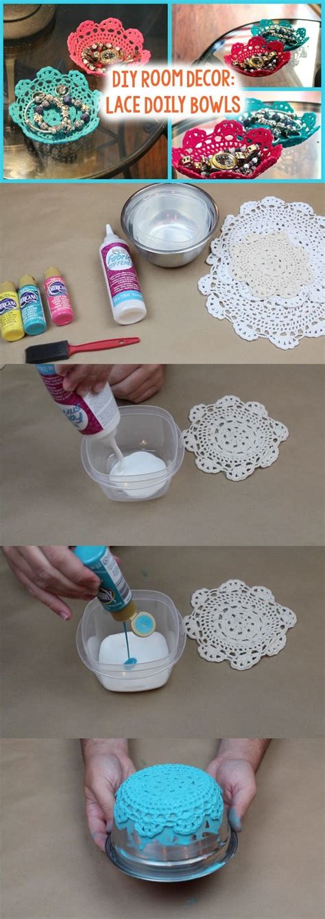 Diy Lace Doily Bowl A Little Craft In Your Day