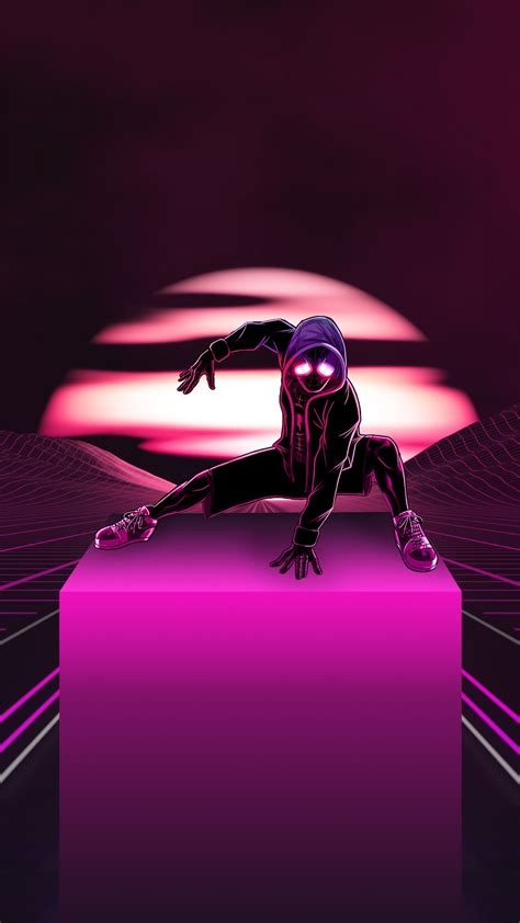 1920x1080 cartoons, marvel, hero, fighting, spide man, simple background wallpaper thumb. Miles Morales in Spider-Man Into the Spider-Verse 4K ...