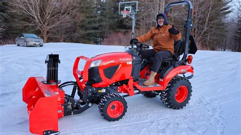 A Big Storm Coming Installing Snowblower On Kubota Bx2680 For First