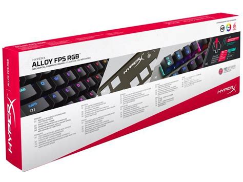 Hyperx Alloy Fps Rgb Mechanical Gaming Keyboard Speed Silver Rgb Led Newegg Com