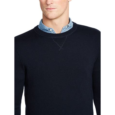 Polo Ralph Lauren Merino Wool Crewneck Sweater In Blue For Men Aviator